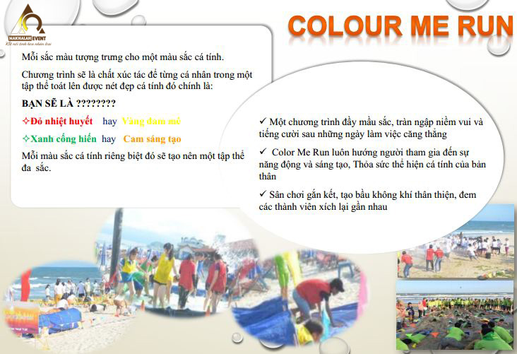 chương trình đầy màu sắc